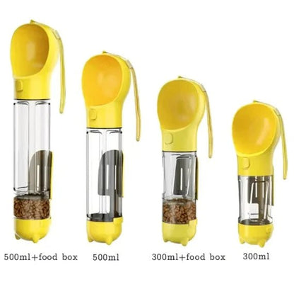 3 - in - 1 Portable Dog Water Bottle and Food Dispenser - SJ MART