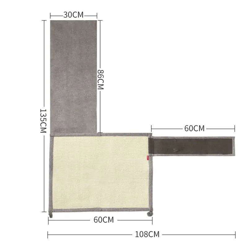 Cat Scratch Board with Sisal Toy and Nail Care - SJ MART
