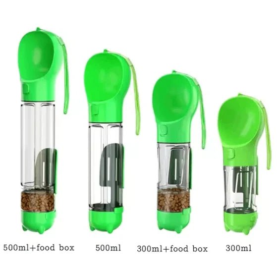 3 - in - 1 Portable Dog Water Bottle and Food Dispenser - SJ MART