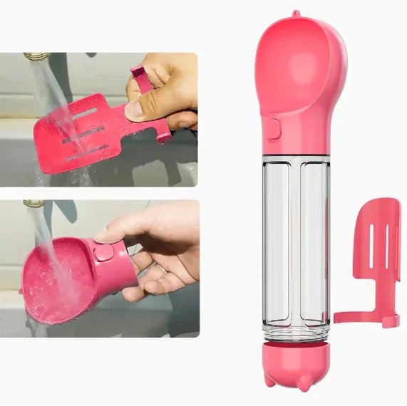 3 - in - 1 Portable Dog Water Bottle and Food Dispenser - SJ MART